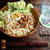【２種類の簡単なぶっかけうどん】豚肉の甘辛味噌炒めサラダうどん＊ちくわ天おろしうどん