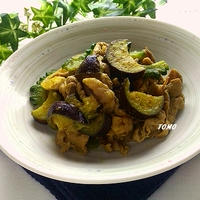 ぐんまクッキングアンバサダー♪ご飯が進む！にがうりとなすのカレー豚肉炒め