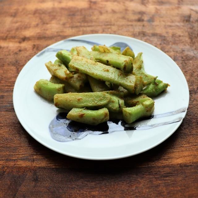 ブロッコリーの茎のクミンガーリック炒め【#スパイスアンバサダー　#簡単】