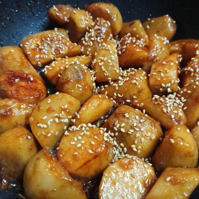 簡単！里芋の煮っころがし。韓国お坊さんのレシピ（チョリム＋チヂミ）