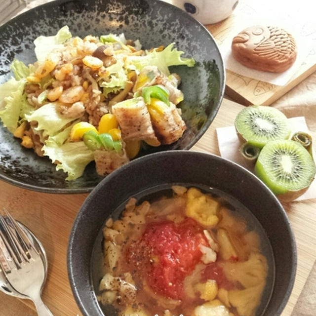 トマトとカリフラワーのすーぷ