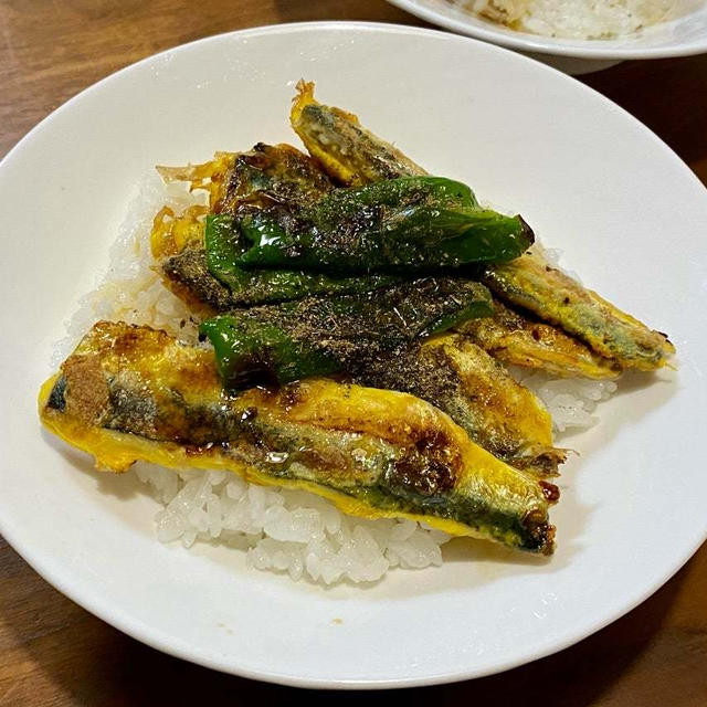 イワシのバター醤油丼