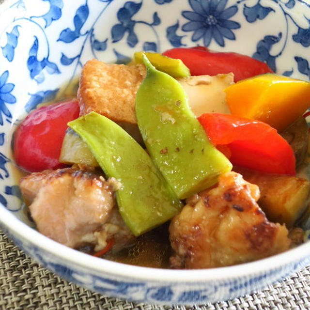 鶏と夏野菜の焼きびたし