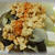 蒸し野菜の肉味噌かけ