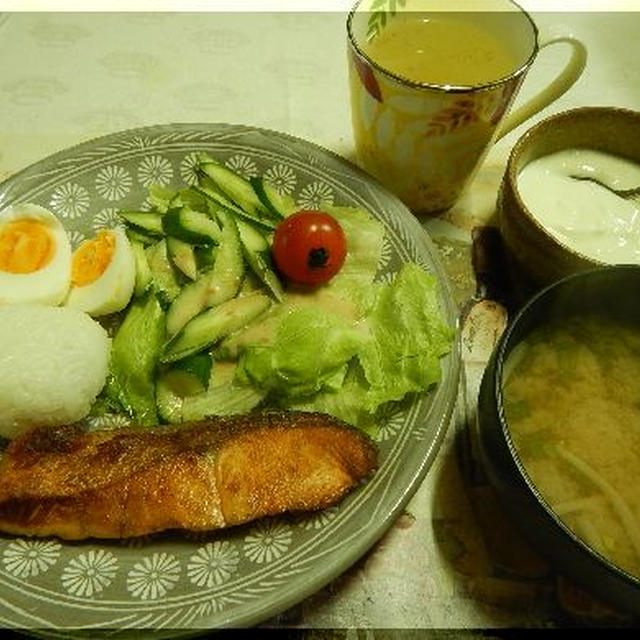 鮭バター焼き～母と朝食