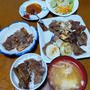 残り焼肉で晩ご飯
