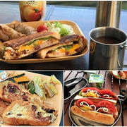 【キャンプ飯＊朝食】簡単♪美味しいホットサンド＊フレンチトーストなど