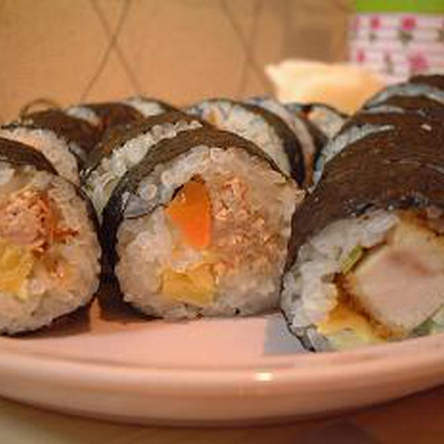 帰ってきてから作れた、恵方巻き