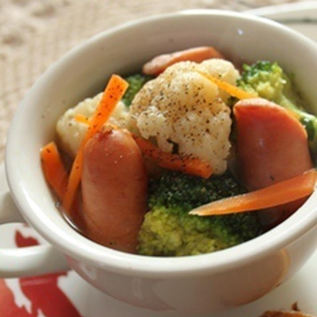 花野菜とウインナーのポトフ風 By さくママさん レシピブログ 料理ブログのレシピ満載
