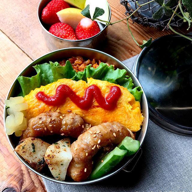 トンデリング&オムレツ弁当♡【#お弁当#トンデリング】