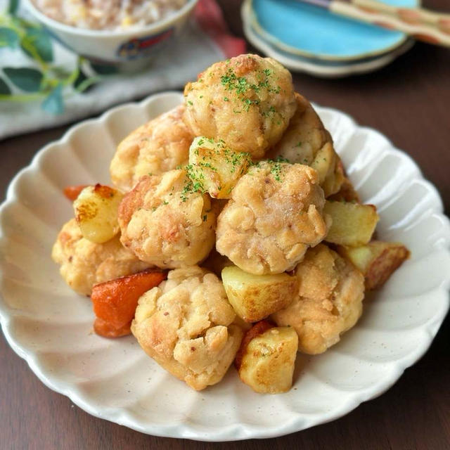 ダシダのこのうまさ☆鶏むね肉と高野豆腐で作るジャーマン鶏ポテト