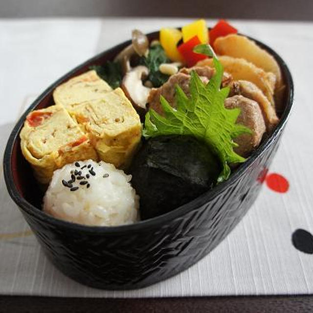 お弁当×豚ひれ肉と大根のバーベキューソテー