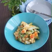 【レシピ】砂糖豌豆と半熟卵のパルメザンサラダ