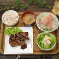 夜カフェ★焼肉定食【レシピ】