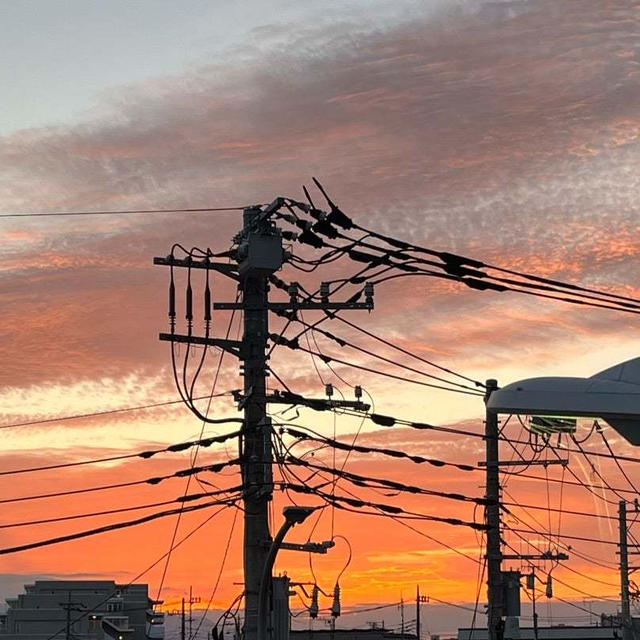 またまた綺麗な夕日