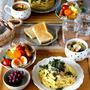 しらすと海苔の冷製パスタの献立（レシピ付き）