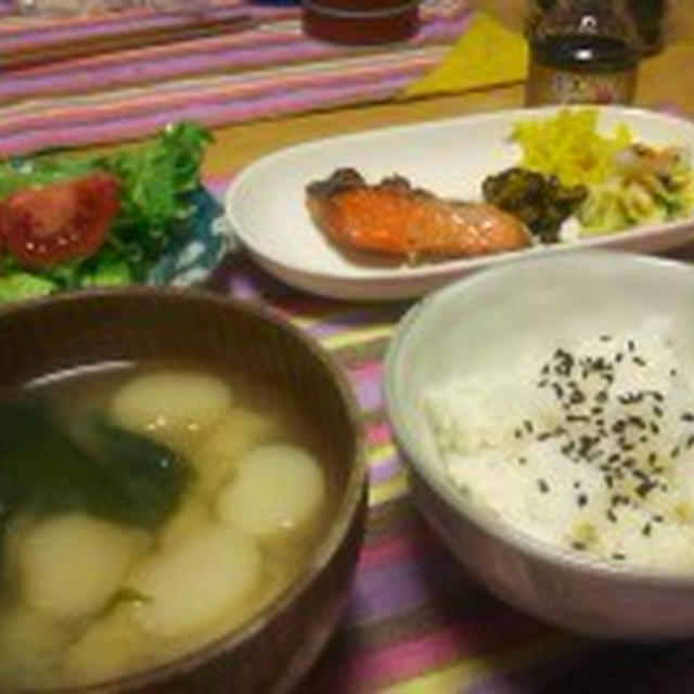 漬物で朝ごはん(^。^;)