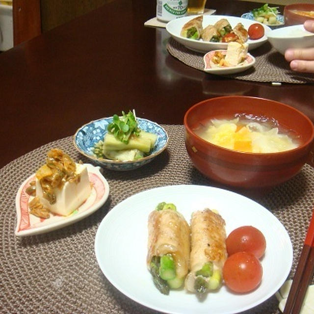 カンタン♪豚肉の野菜巻き焼き