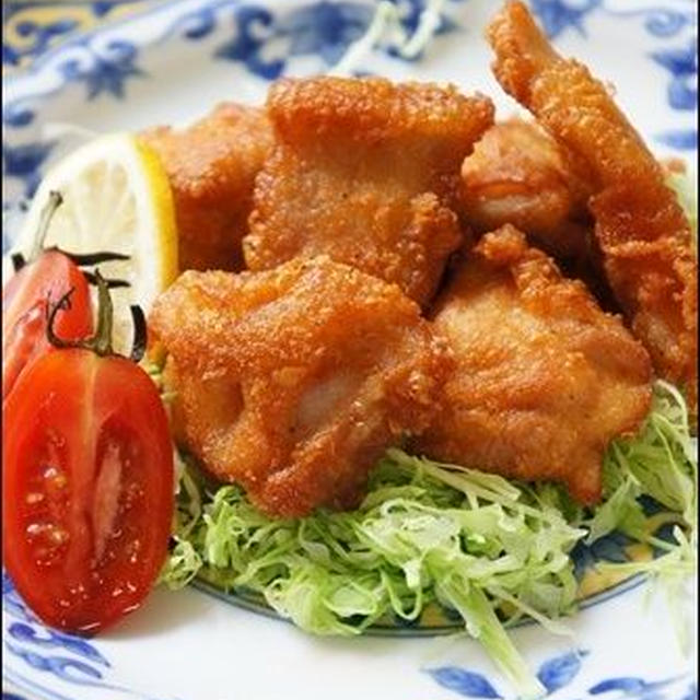 伝説のから揚げ定食。と、ジューシーで美味しいから揚げの揚げ方。