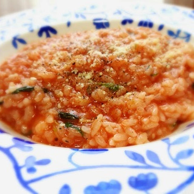 まるごとトマトご飯の残りで