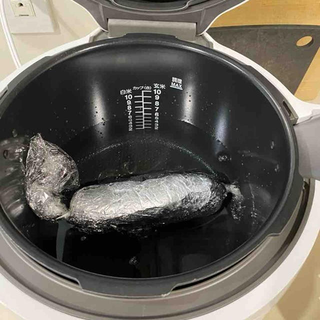 クックフォーミーで鶏ハムとごはん記録