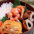 塩麹きのことエビのラー油和え弁当 by ひろりんさん