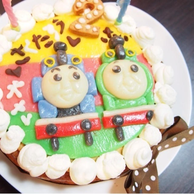 マジパントーマスケーキ By Yuikoさん レシピブログ 料理ブログのレシピ満載