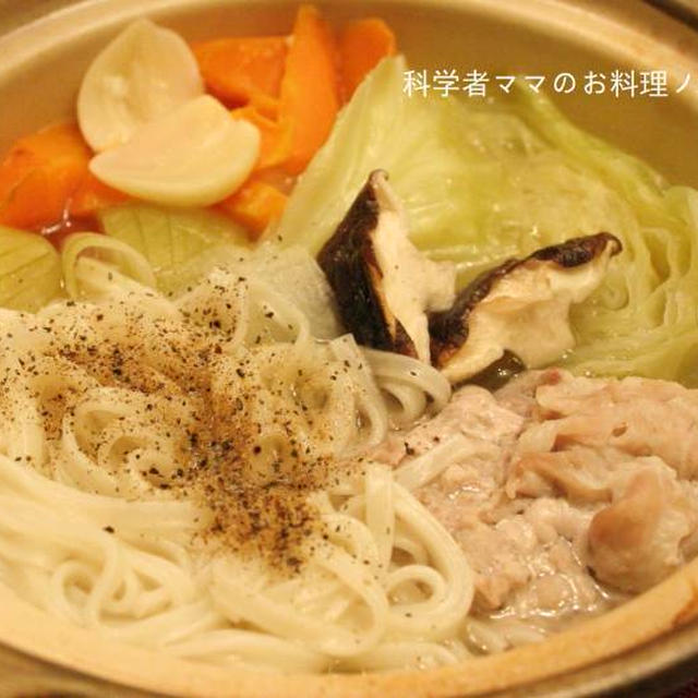 ポトフ仕立ての煮込みうどん～あったか鍋の晩ごはん