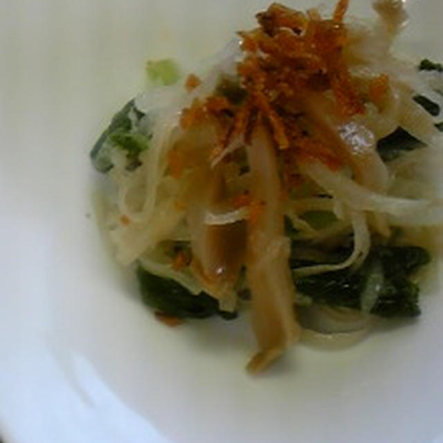 だいこんとまびき菜のザーサイサラダ