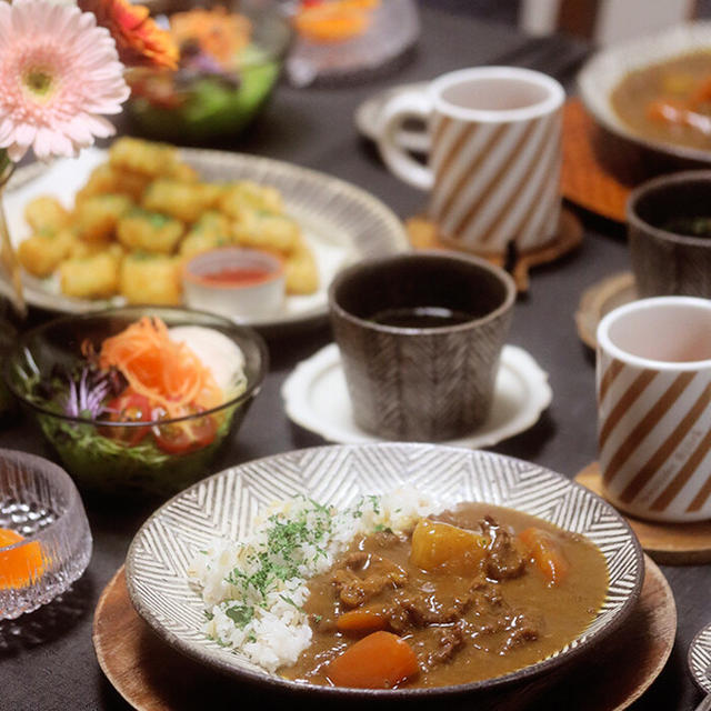 【献立】カレーライスとハッシュドポテトと。～こんなせつないこと、ある？～