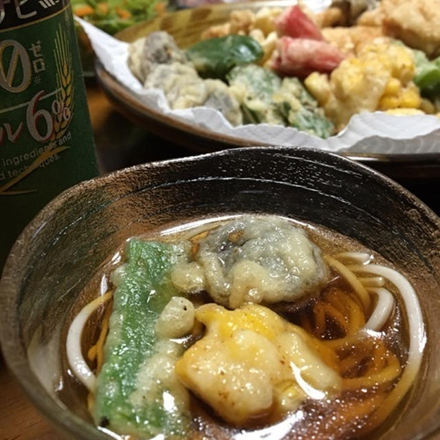 天ぷら&amp;蕎麦de夜ごはん