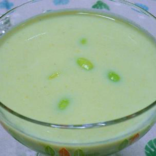 枝豆の冷製スープ