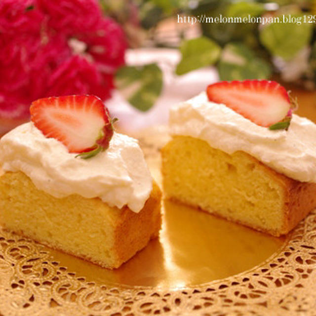 チーズケーキパウンド☆簡単カフェケーキ