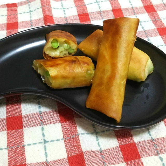 えんどう豆のポテト春巻き