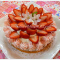 誕生日に・・桜苺ケーキと春ちらし　菜の花と桜の塩漬けが美味しいです by うちくるくるさん