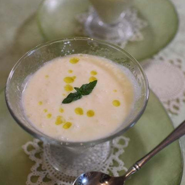 【レシピ】冷製モモのスープ