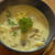 きのことコーンのカルボナーラ風スープパスタ