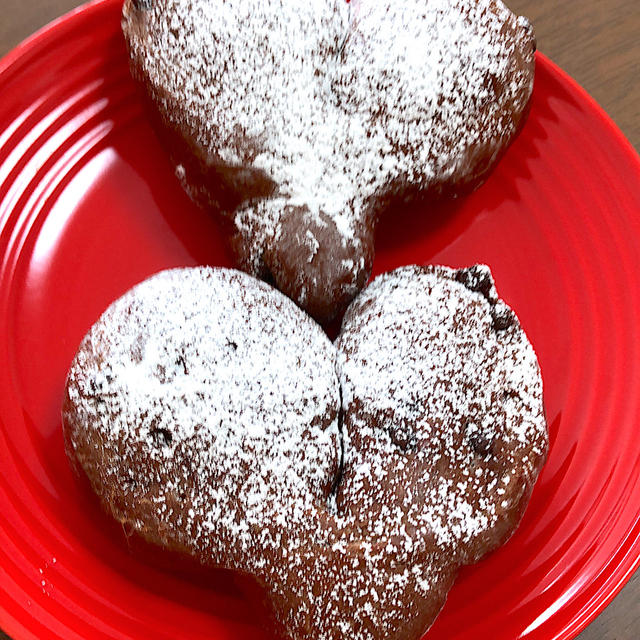 来年のバレンタイン向け！愛をこめて。「オーブンで作れる大きめのココアハートチョコパン」