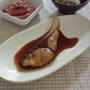 わらさの照り焼き＆ピンク色のジャガイモで・・