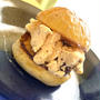 手作りアイスでアイスバーガー