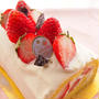 苺のロールケーキ