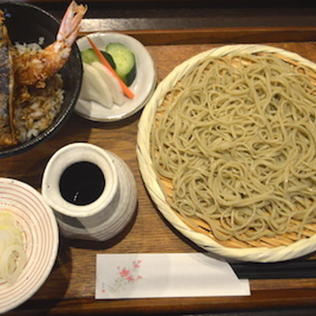 【戸越公園】こま井　蕎麦と天丼のセットが1,030円で楽しめる　