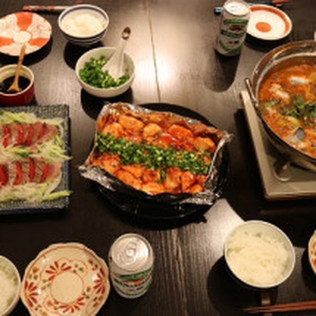 トースターで20分 ヤンニョムチキンです ＊ #鶏肉 から肉汁がでるので、 #ヤンニョムチ...