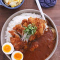 レトルトカレーが丁度良い♡手抜きバンザイ♡たまご不要チキンカツカレー♡