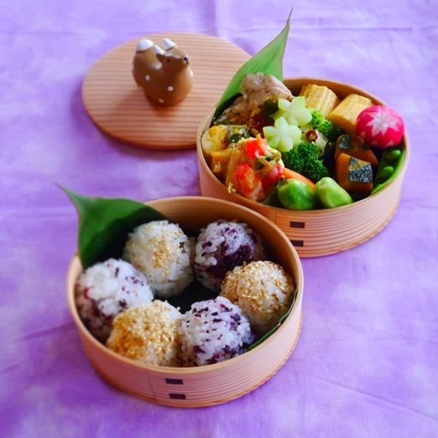 まんまるおむすび♪取り出せるかな？の旦那くん弁当＊ゆで鶏のパプリカチーズマスタード焼きの作り方