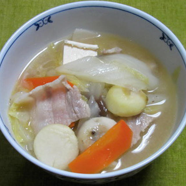 小芋の消費 里芋入り豚汁 By 仁平さん レシピブログ 料理ブログのレシピ満載
