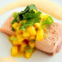 Salmon with Curried Mangoカレー味マンゴー添えサーモン