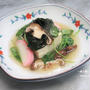 春らしく美味しくいただく。椎茸とワカメ『春を感じる豆腐のあんかけ』