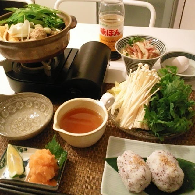 鶏団子鍋とか