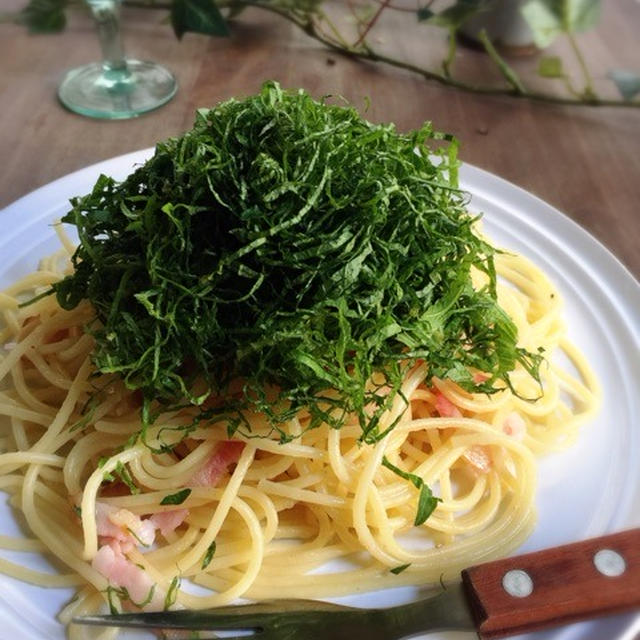 シンプルが美味い！大葉のパスタ